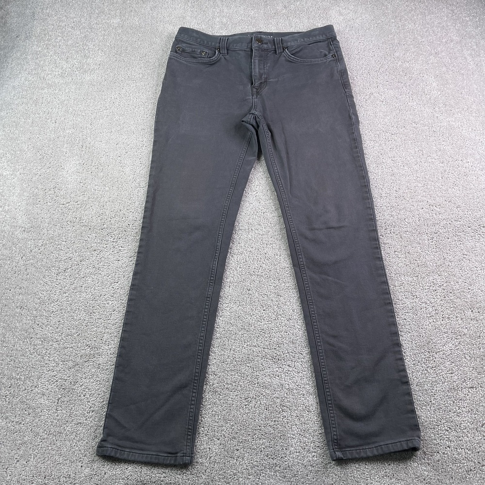 Banana Republic Jeans Mens 31x32 (Fits 30x30) Grey Traveler‎ Slim Fit Denim